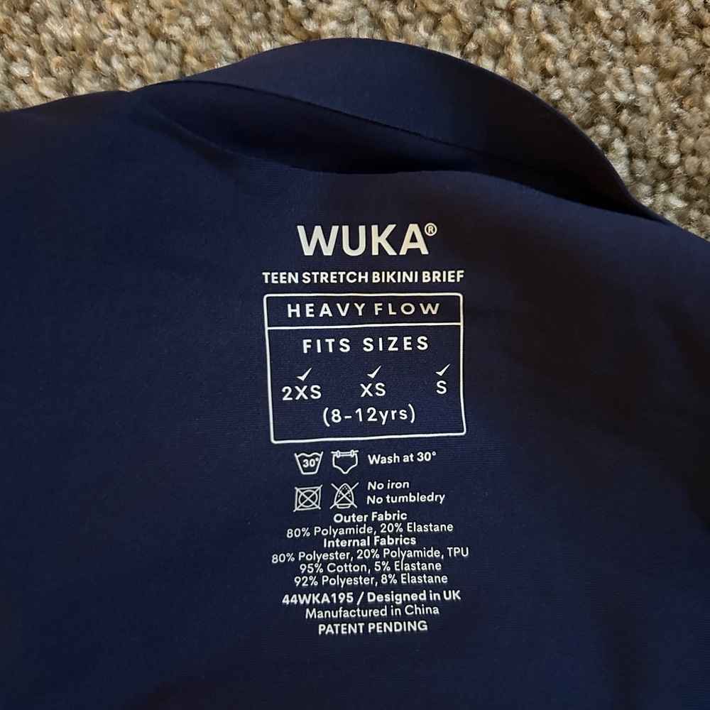 Wuka Teen Period Undies - Black and Blue - Picture 4 of 4